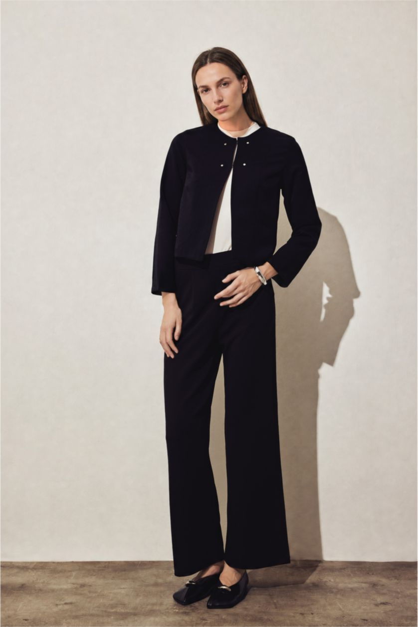 WOMAN Black Regular Fit Long Sleeve Shirt