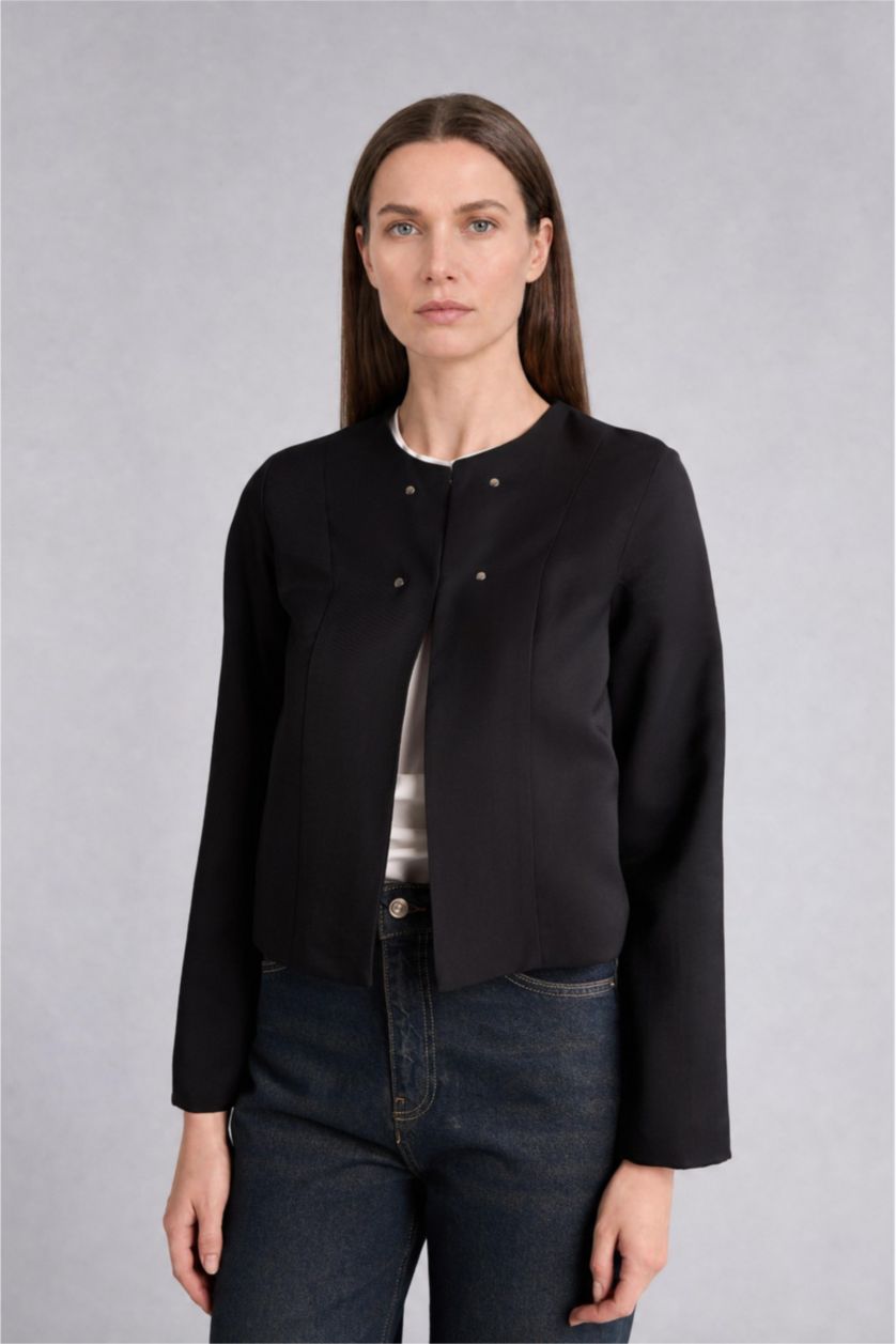 Women Black Regular Fit Long Sleeve Shirt