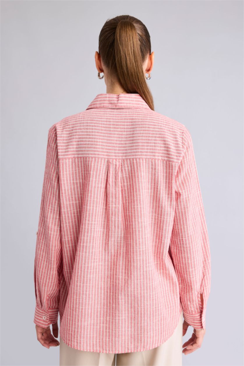 Women Red Regular Fit Long Sleeve Shirt