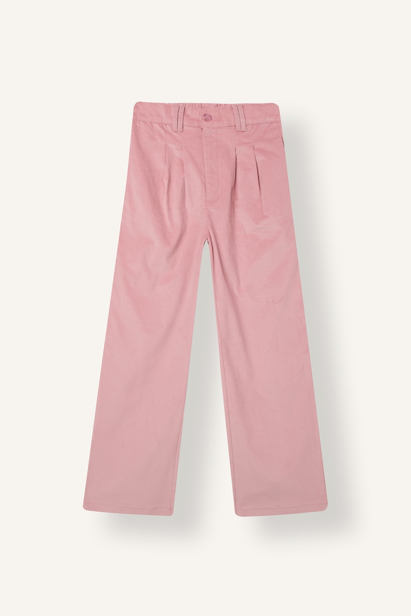 Young Girls - Teen Girls Rose Wide Leg Velvet Trousers