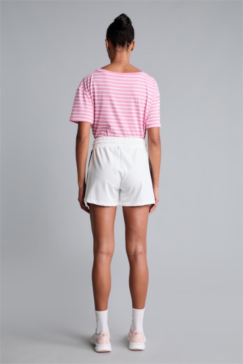 WOMAN Ecru Standard Fit Thin Sweatshirt Fabric