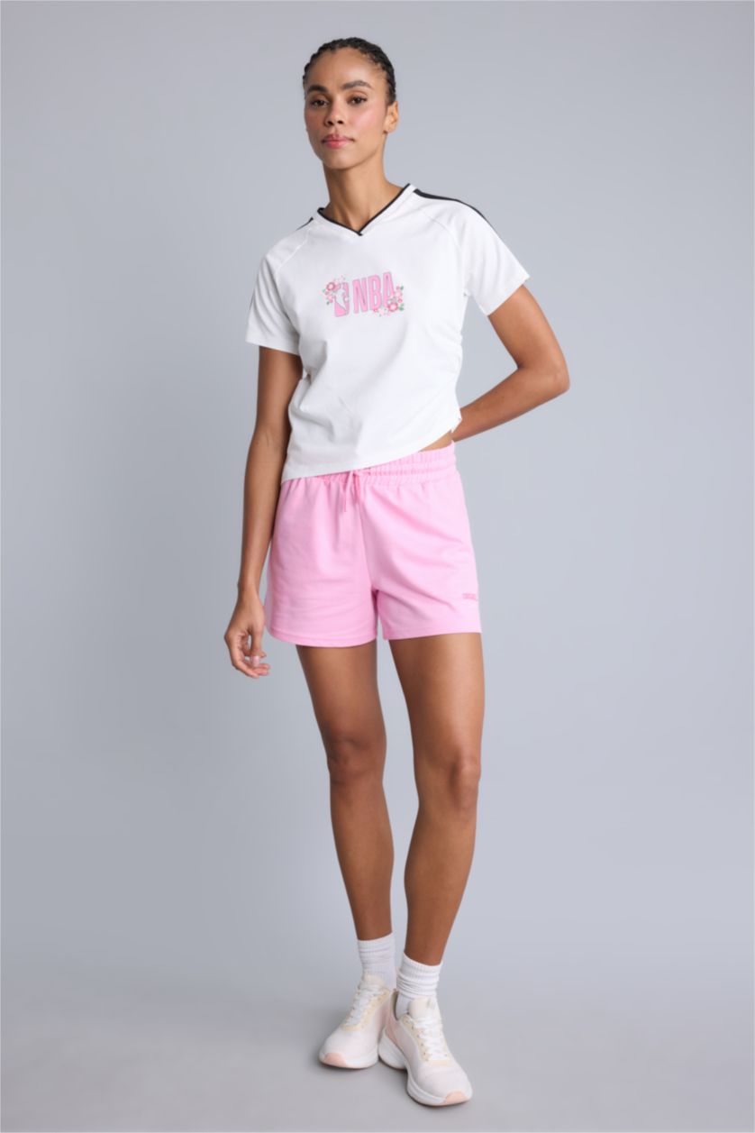 Women Pink Standard Fit Thin Sweatshirt Fabric