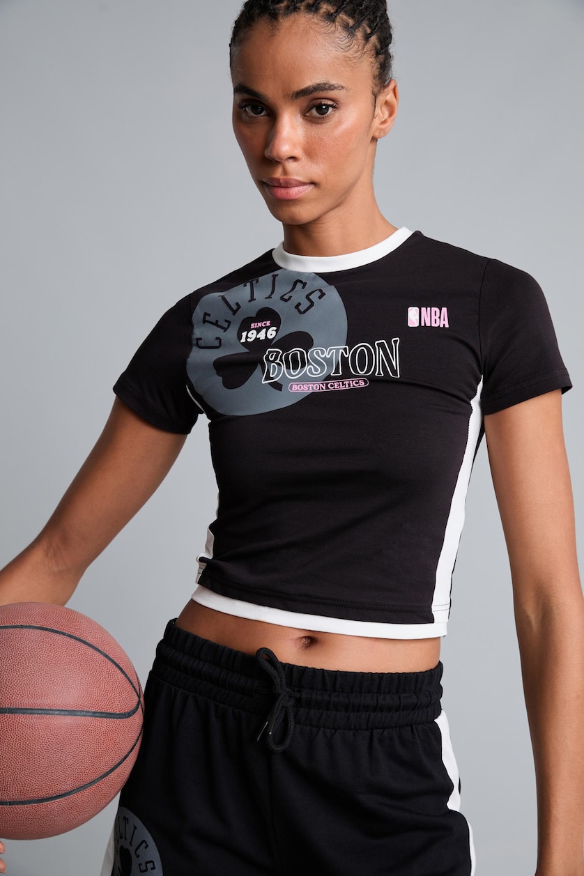 WOMAN Black Slim Fit Short Sleeve T-Shirt