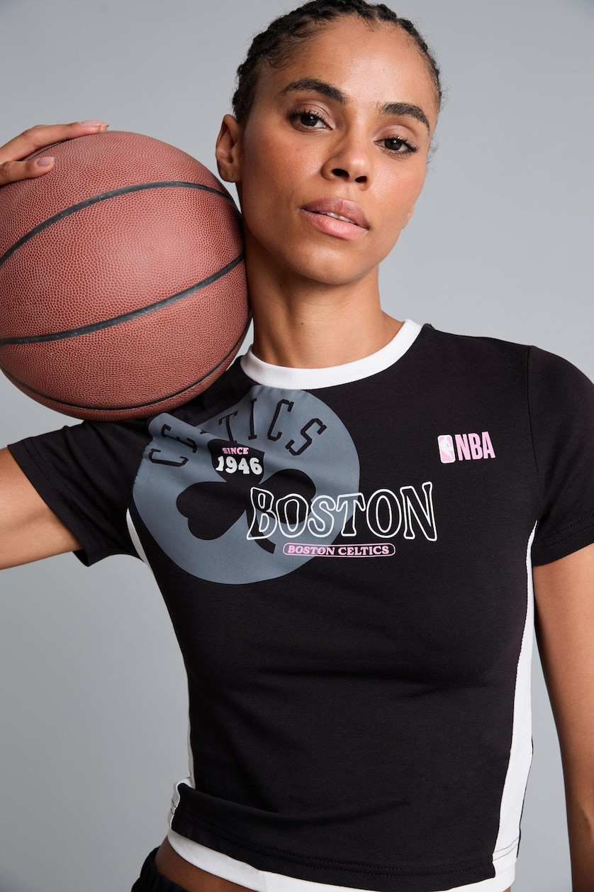 WOMAN Black Slim Fit Short Sleeve T-Shirt