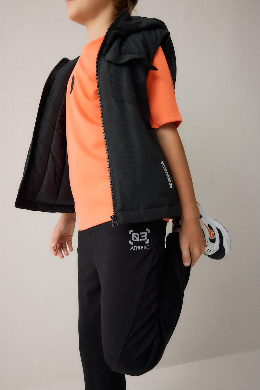 Erkek Çocuk - Genç Erkek Siyah Oversize Dalgıç Kumaş Eşofman Altı Erkek Çocuk