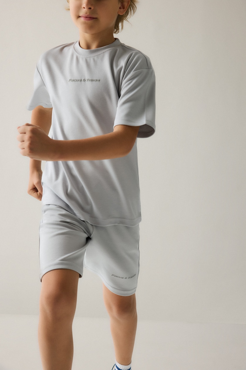 Young Boys - Teen Boys Light Grey Oversize Fit Shorts