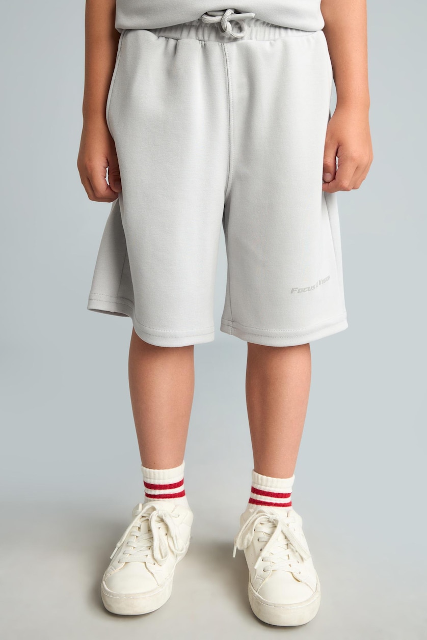 Young Boys - Teen Boys Light Grey Oversize Fit Shorts