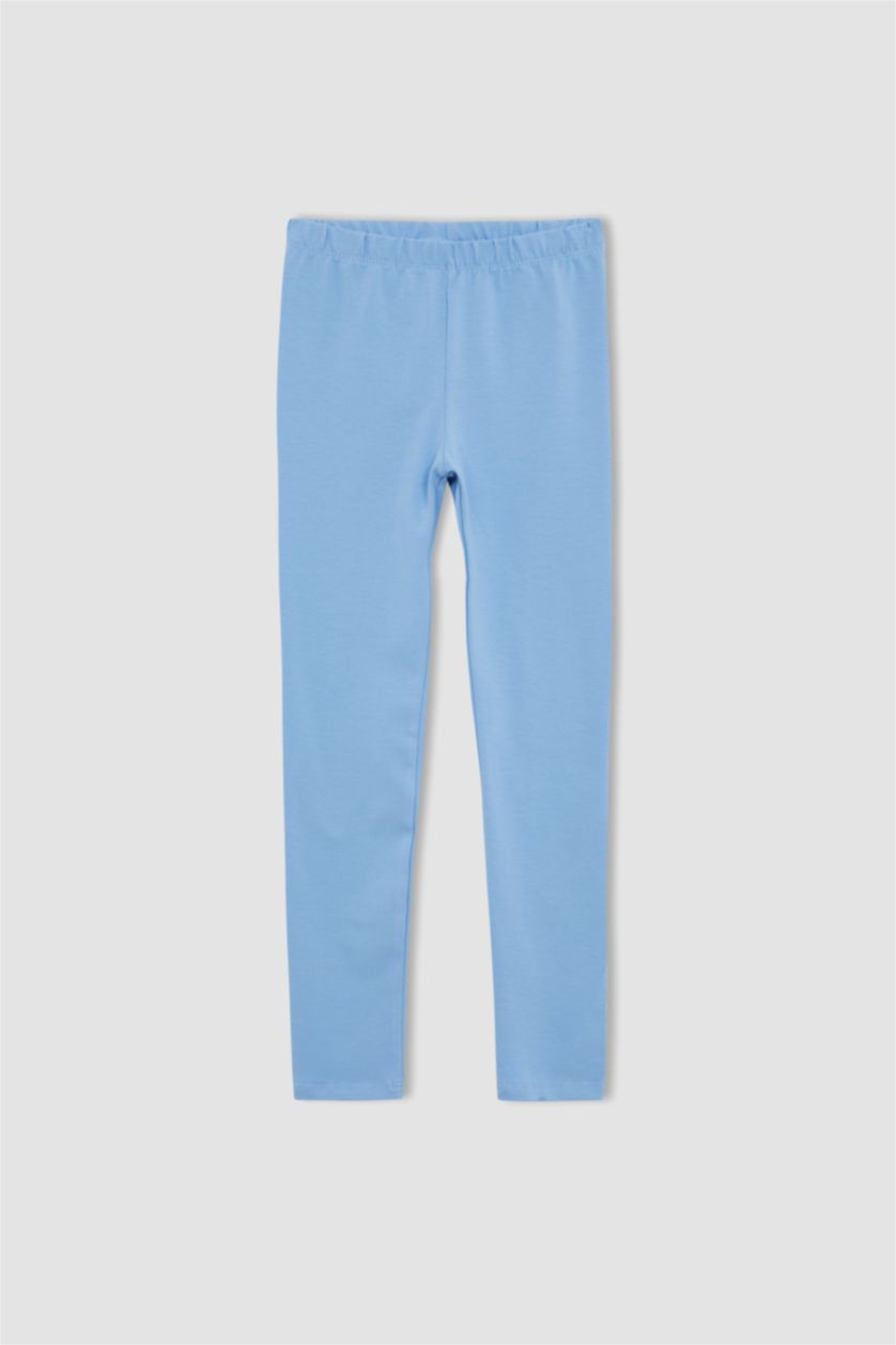 GIRLS & TEENS Blue Girl Slim Fit Ankle Leggings