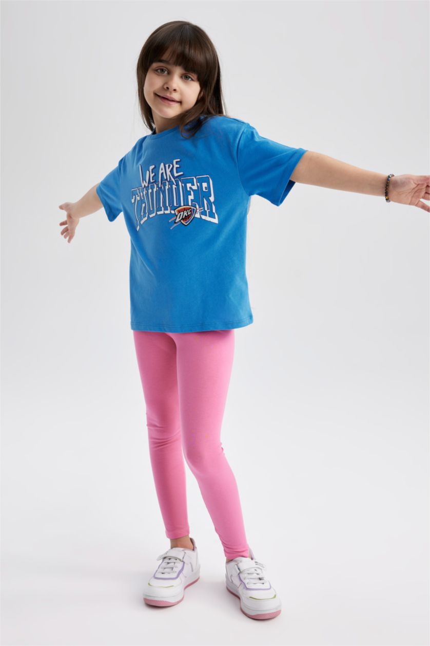 Девочки и подростки Розовый Леггинсы для девочек