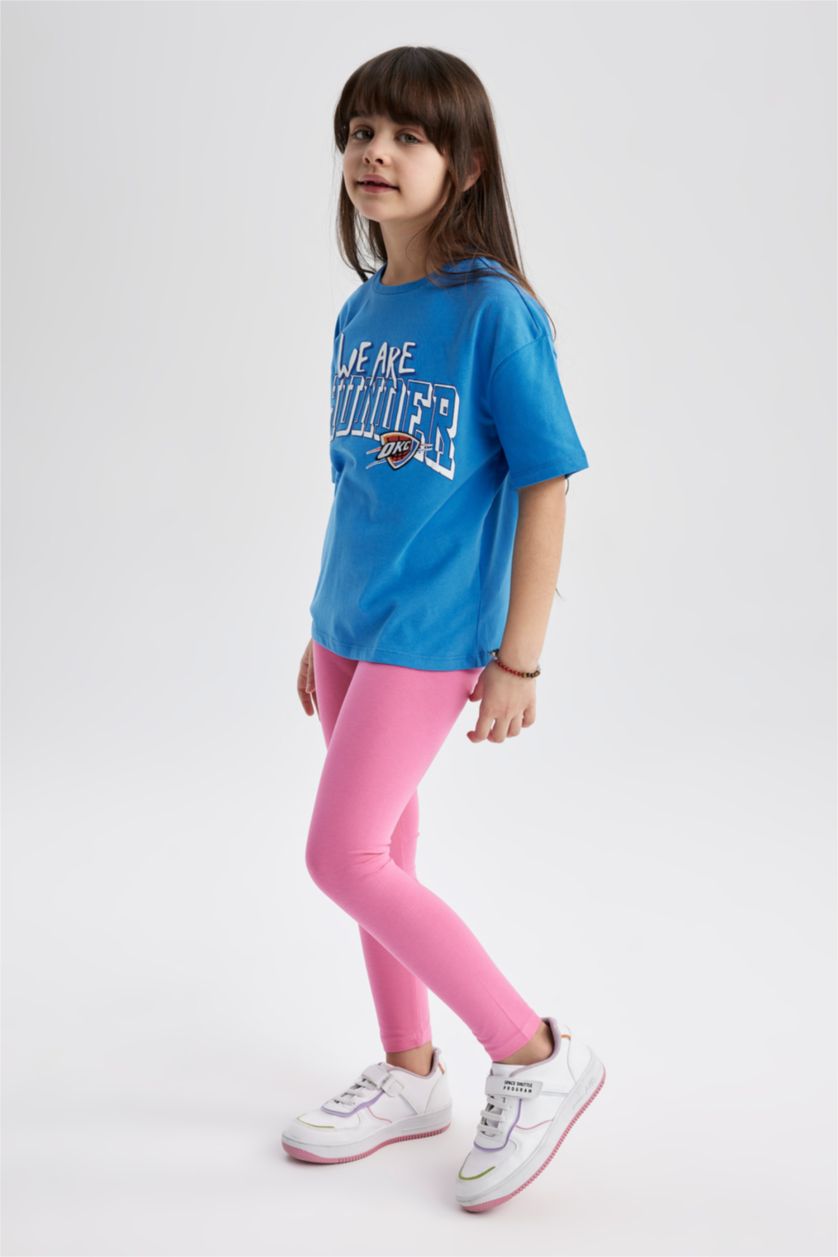 Девочки и подростки Розовый Леггинсы для девочек