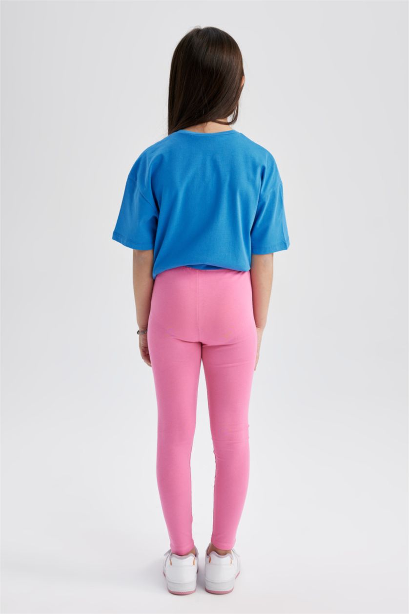 Девочки и подростки Розовый Леггинсы для девочек