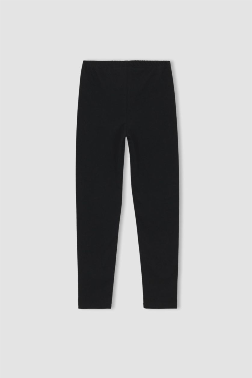 Девочки и подростки Черный Леггинсы для девочек