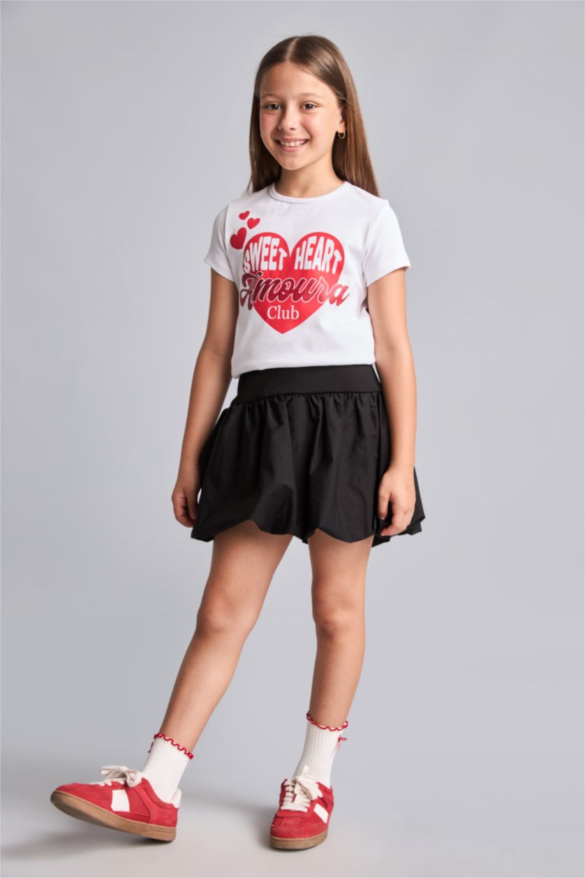 Young Girls - Teen Girls White Short Sleeve T-Shirt