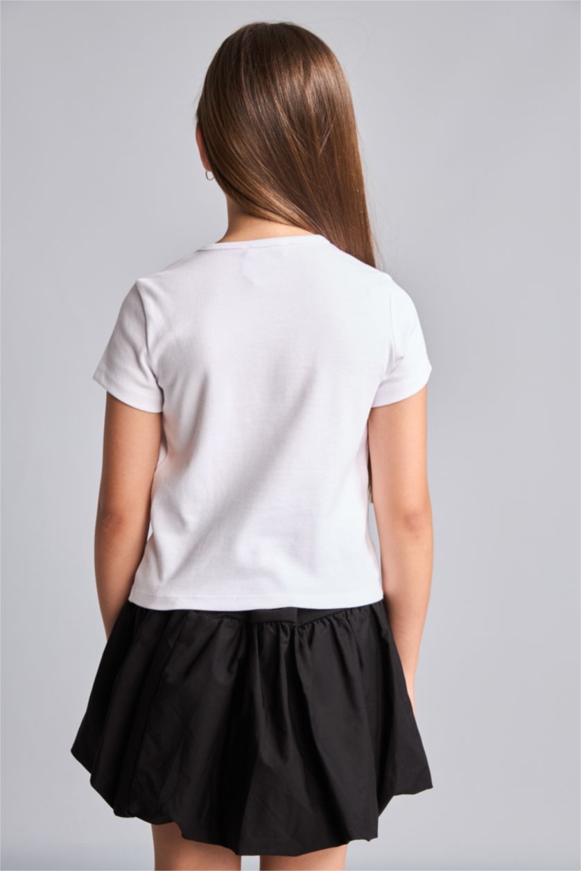 Young Girls - Teen Girls White Short Sleeve T-Shirt