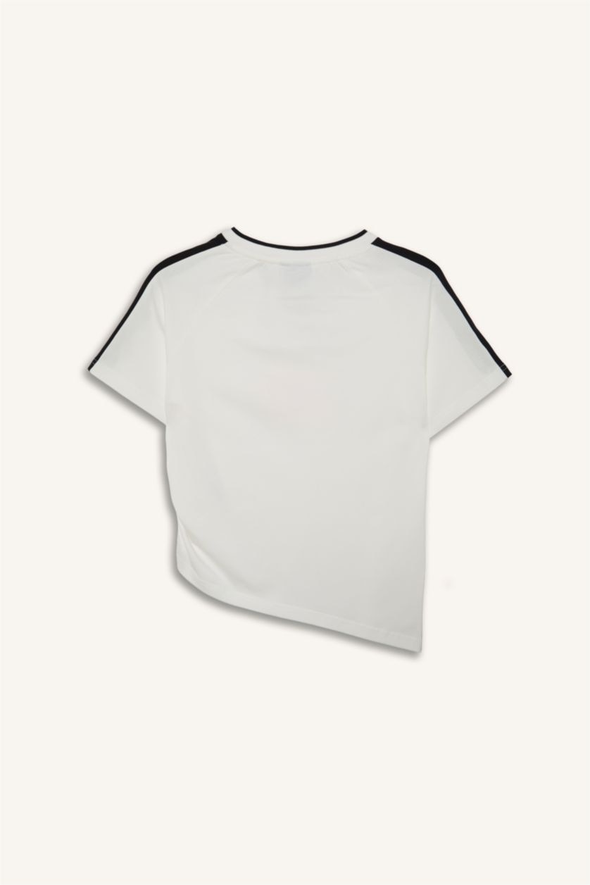 Women Ecru Relax Fit Short Sleeve T-Shirt