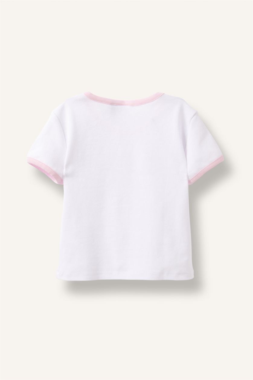 Young Girls - Teen Girls White Short Sleeve T-Shirt