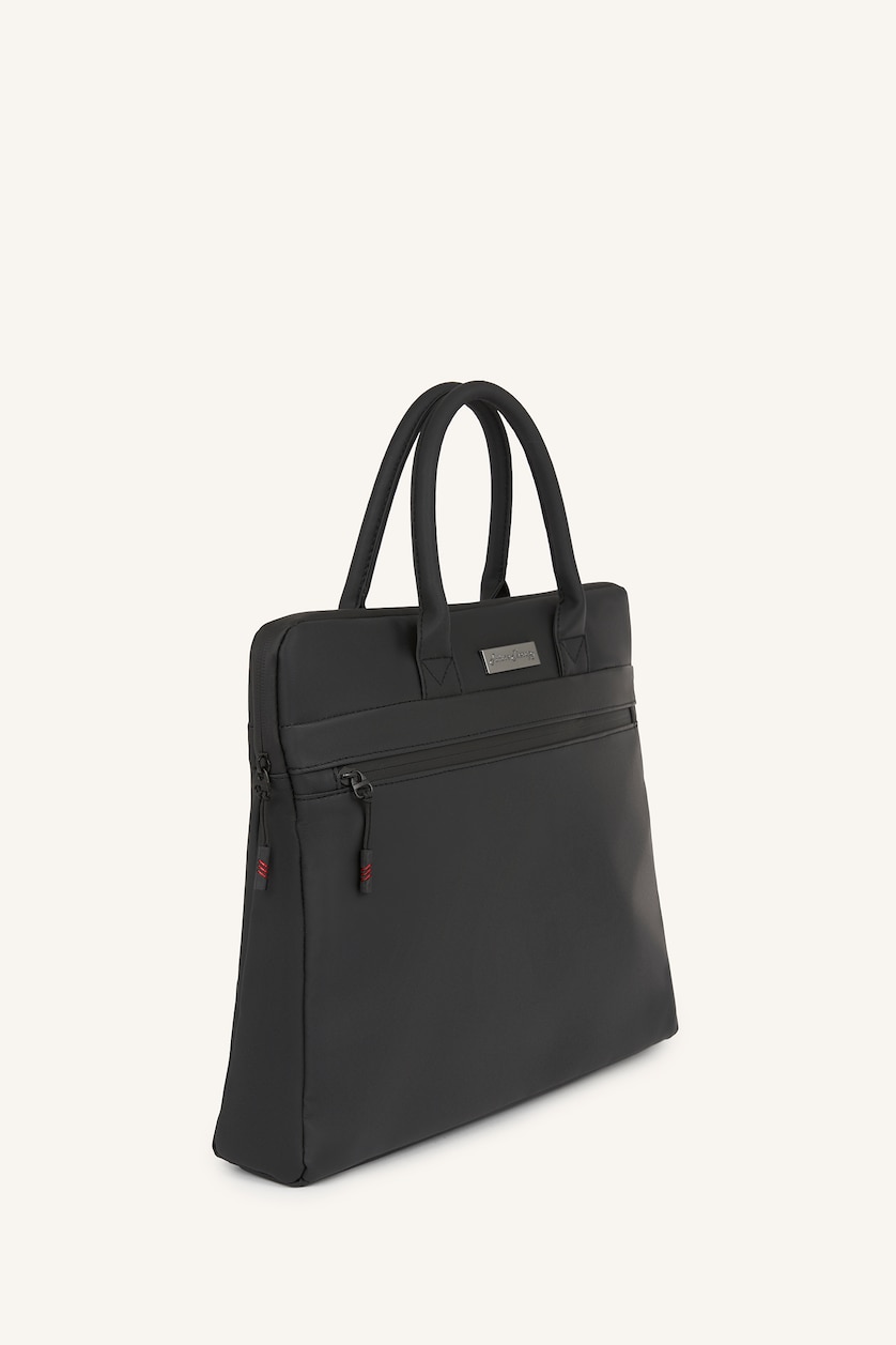 Men Black Faux Leather Shoulder bag