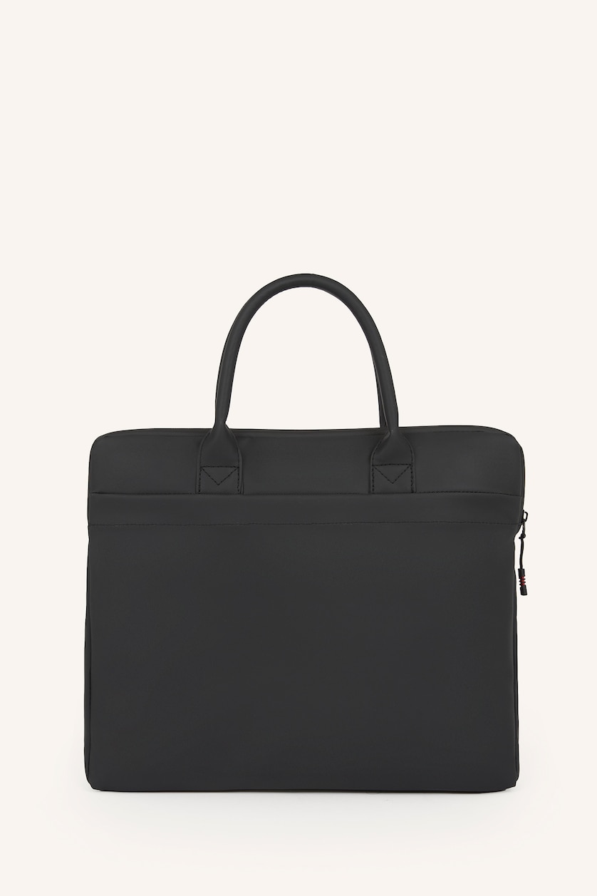 Men Black Faux Leather Shoulder bag