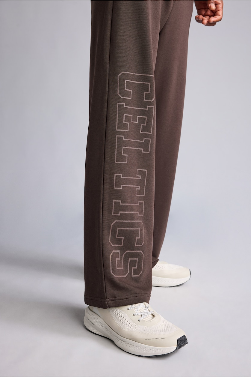 Men Brown Baggy Fit Thick Sweatshirt Fabric Jogger