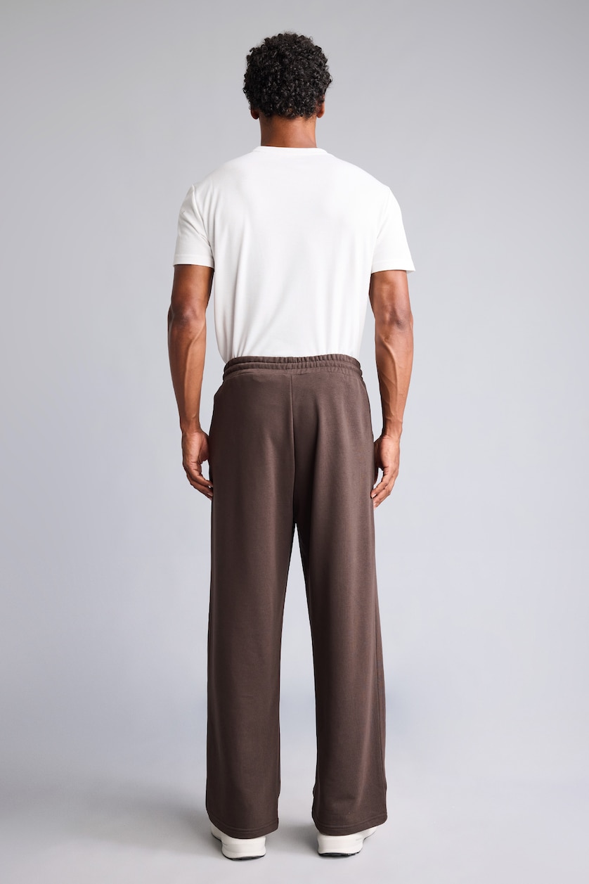 Men Brown Baggy Fit Thick Sweatshirt Fabric Jogger