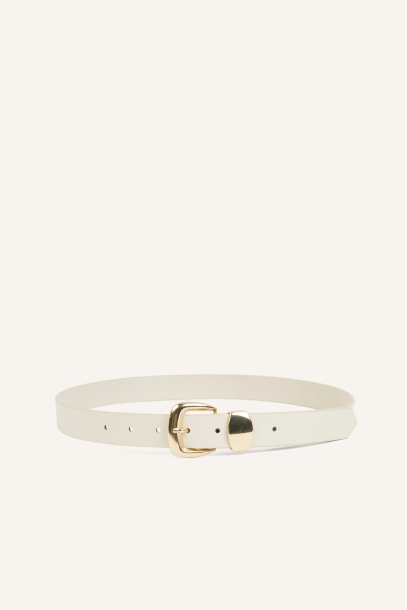 Women Beige Woman Faux Leather