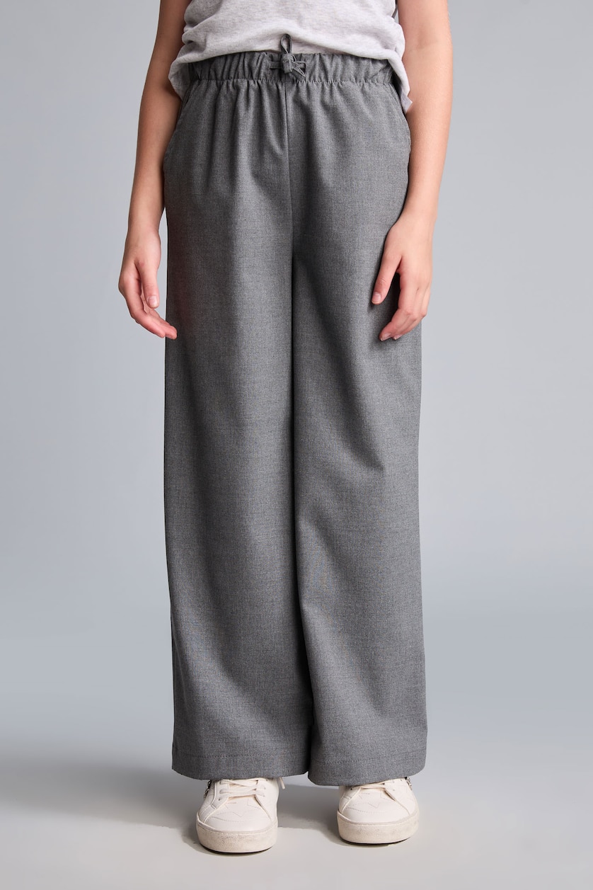 GIRLS & TEENS Grey Girl Wide Leg Trousers
