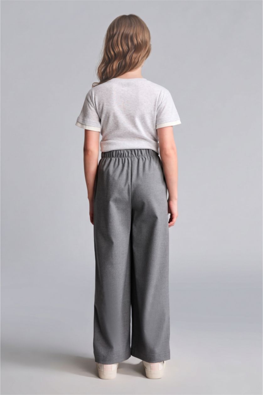 Young Girls - Teen Girls Grey Wide Leg Trousers