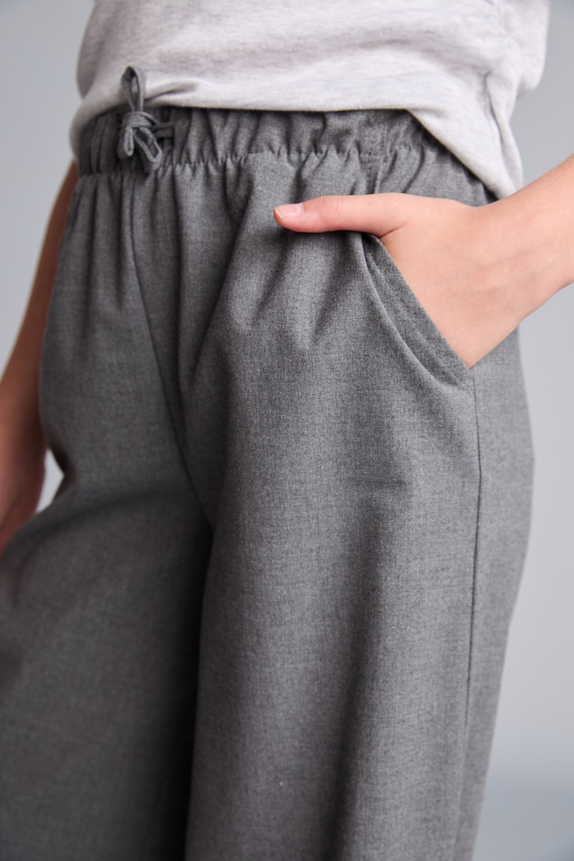 GIRLS & TEENS Grey Girl Wide Leg Trousers