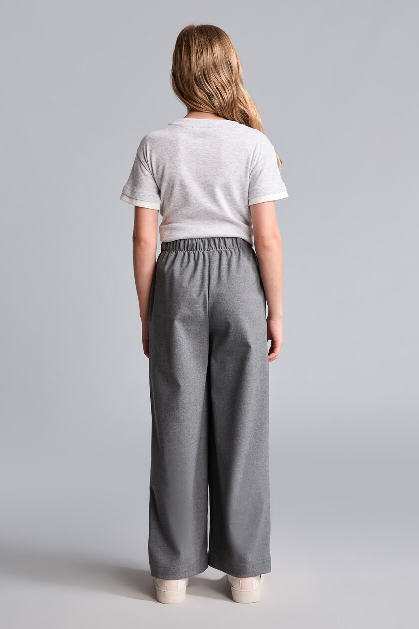 GIRLS & TEENS Grey Girl Wide Leg Trousers