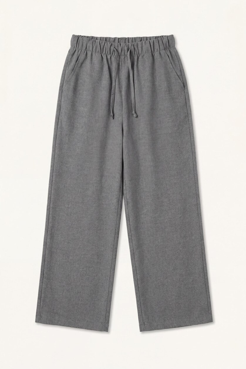 GIRLS & TEENS Grey Girl Wide Leg Trousers