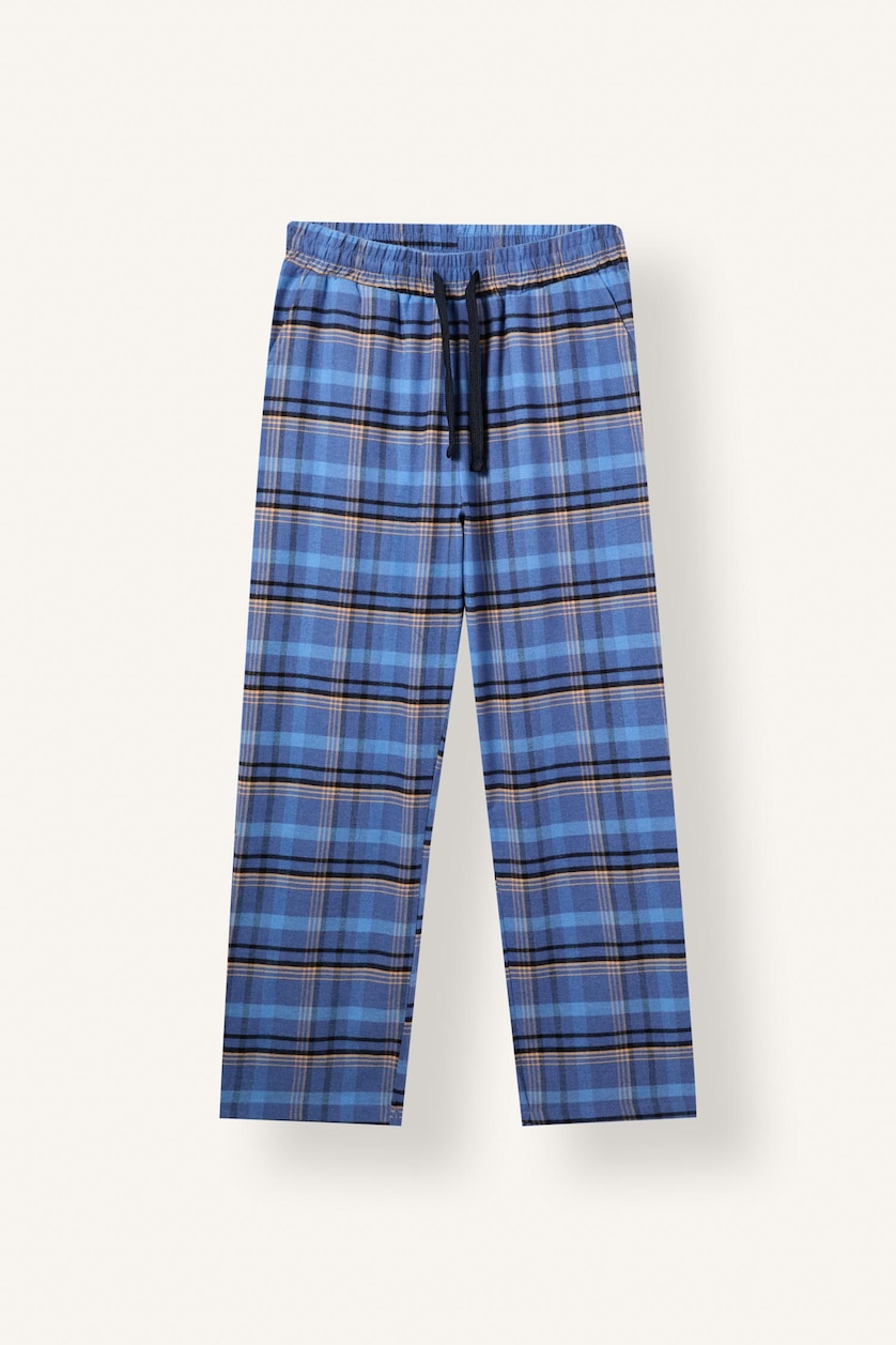 Men Blue Flanel 2 piece Set