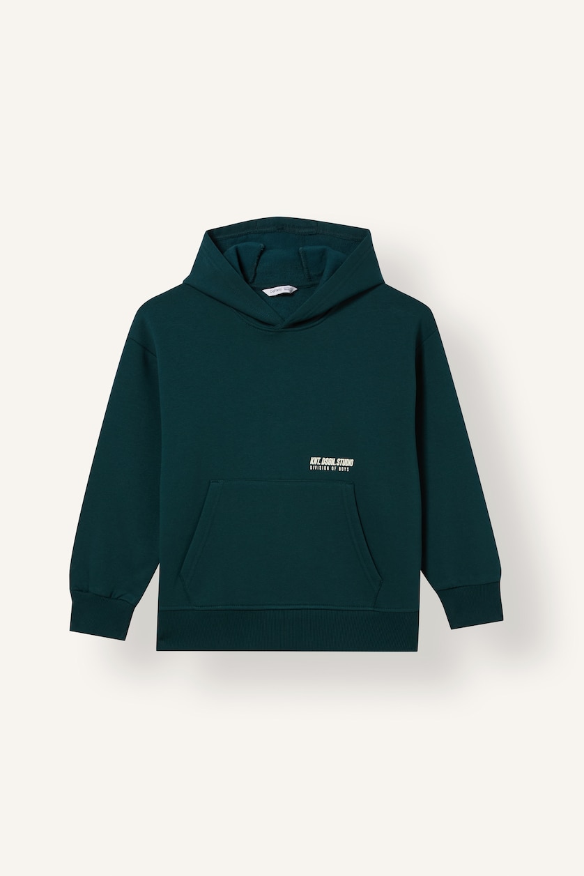 DJEM & ADOLESHENTË Dark Green Boy Regular Fit Heavy Fabric Sweatshirt