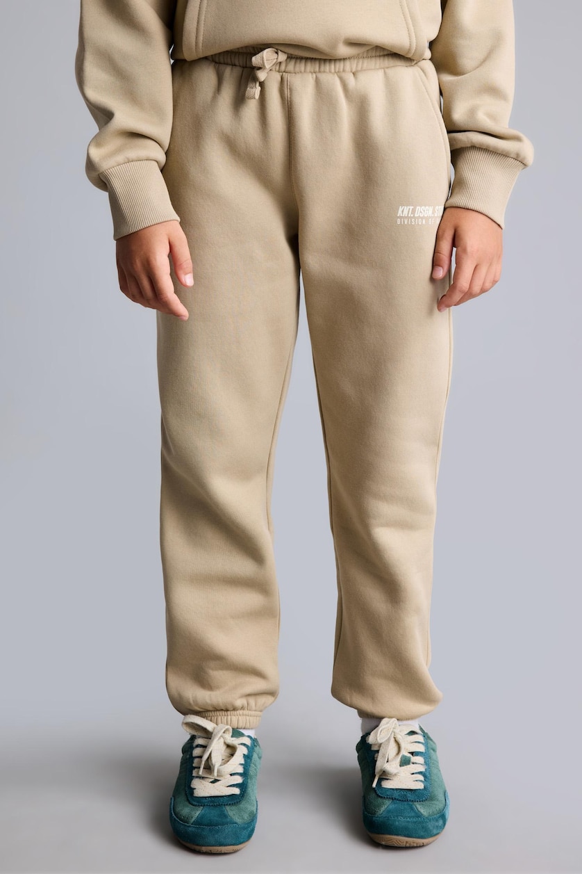 Erkek Çocuk - Genç Erkek Açık Bej Baskılı Jogger Eşofman Altı Erkek Çocuk