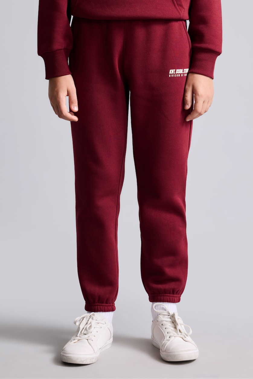Erkek Çocuk - Genç Erkek Bordo Baskılı Jogger Eşofman Altı Erkek Çocuk