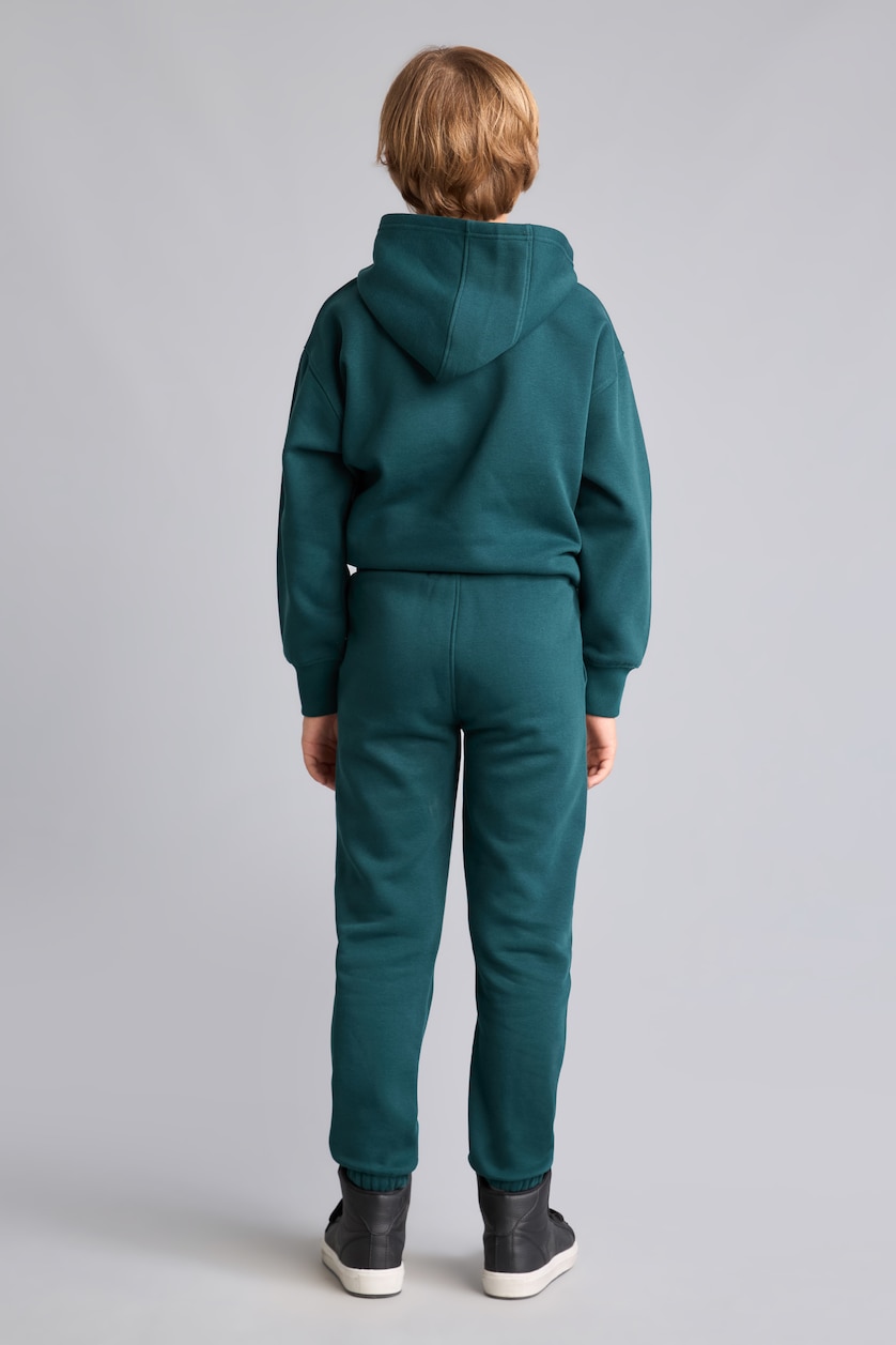 Erkek Çocuk - Genç Erkek Koyu Yeşil Baskılı Jogger Eşofman Altı Erkek Çocuk
