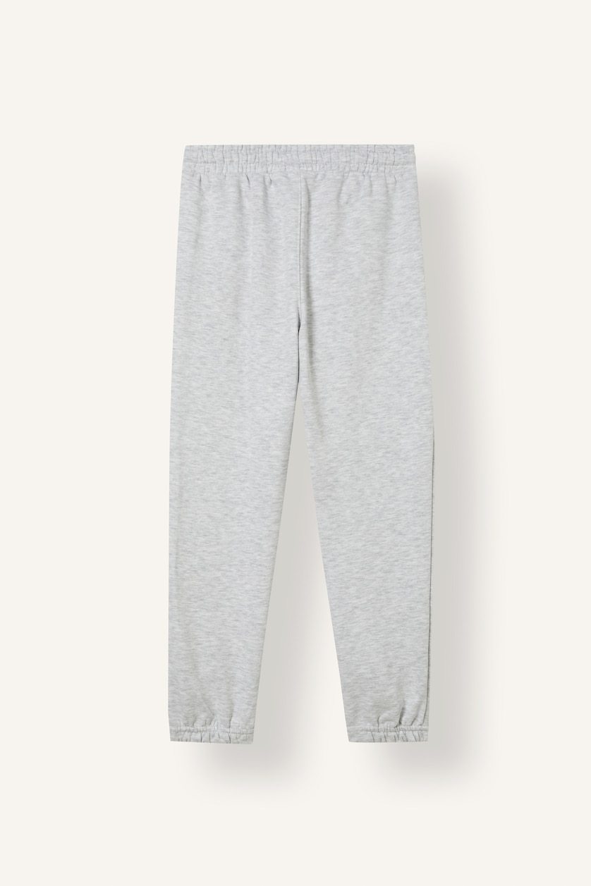 DJEM & ADOLESHENTË Light Grey Melange Boy Heavy Fabric Elastic Legs Joggers