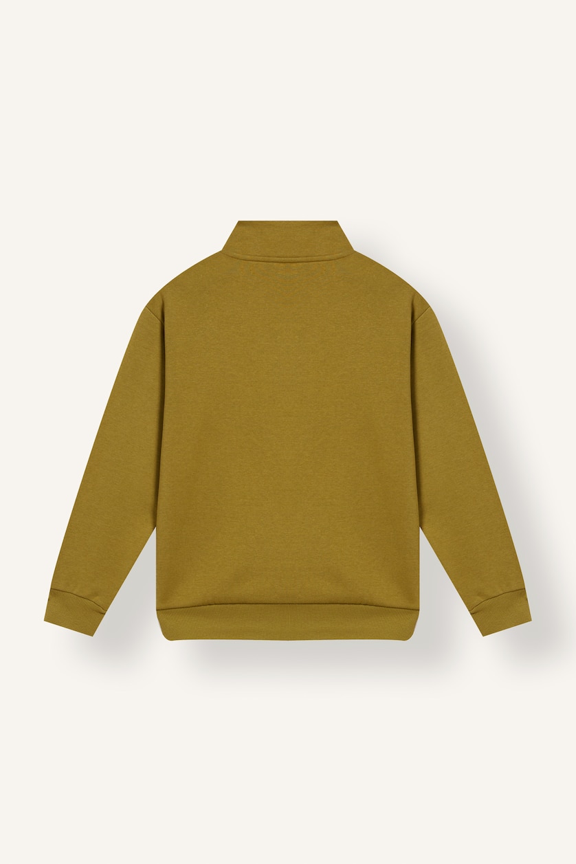 Young Boys - Teen Boys Olive Man Regular Fit High Neck Sweatshirt