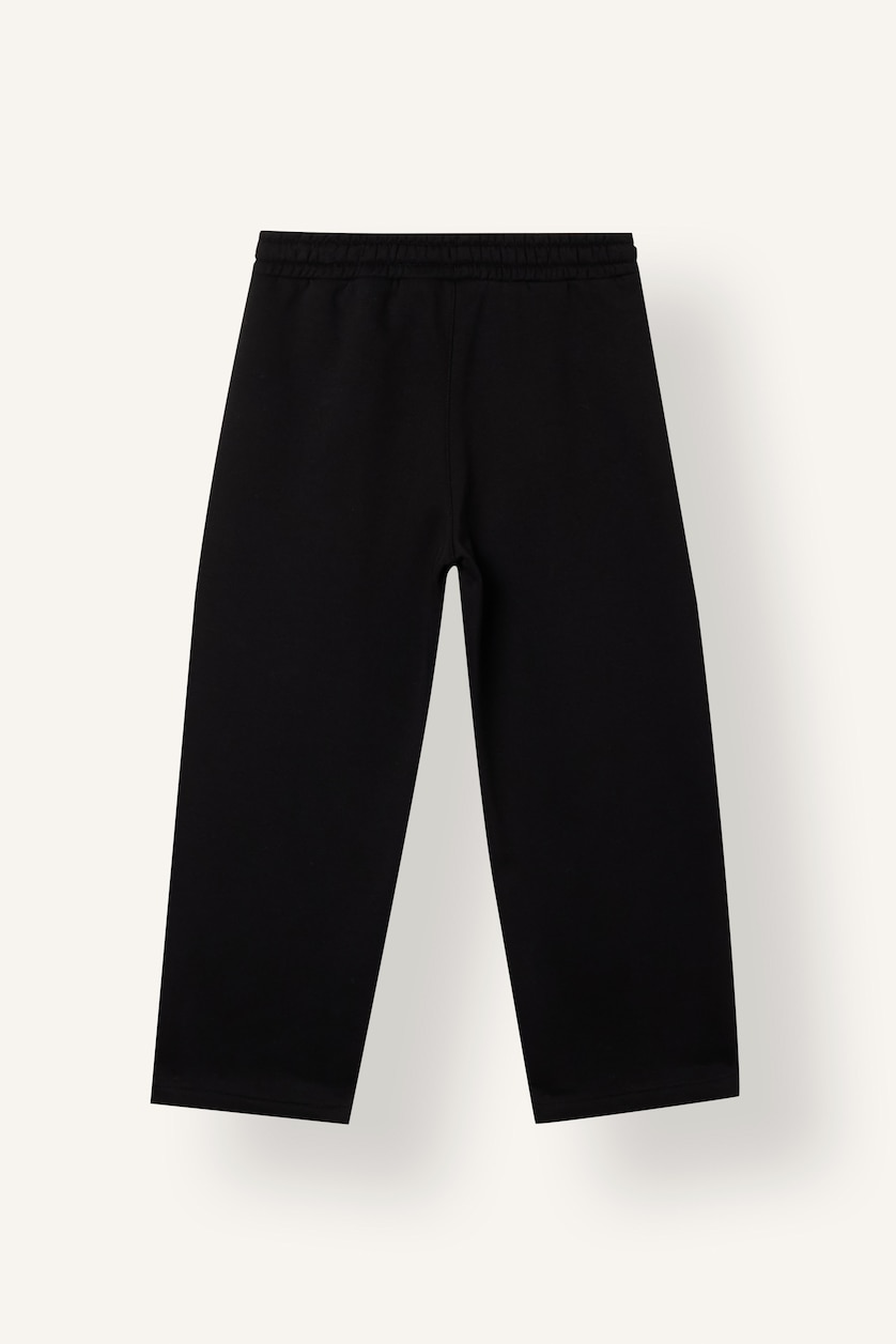 BOYS & TEENS Black Boys Barrel Fit with Pockets Sweatpants