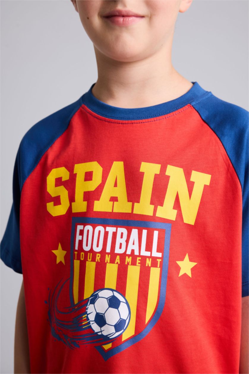 Boys & Teens Red New Regular Fit Short Sleeve T-Shirt