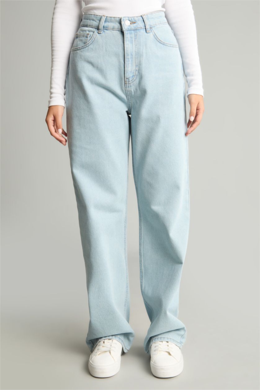 WOMAN Light Indigo High Waist Trousers