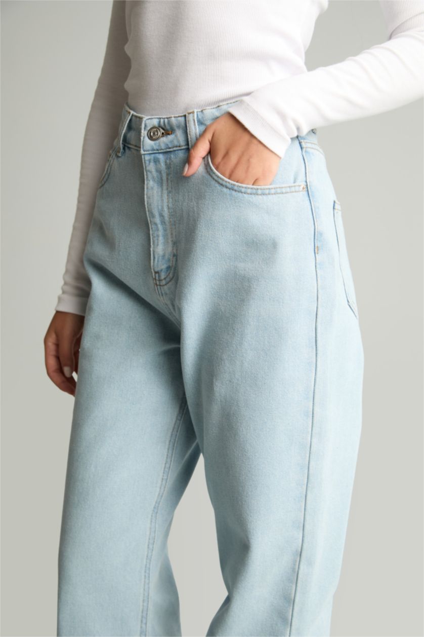 WOMAN Light Indigo High Waist Trousers
