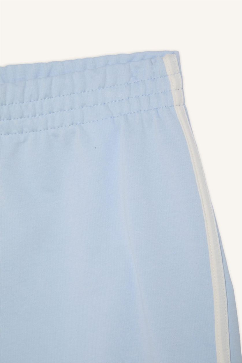 Woman Light Blue Standard Fit Thin Sweatshirt Fabric