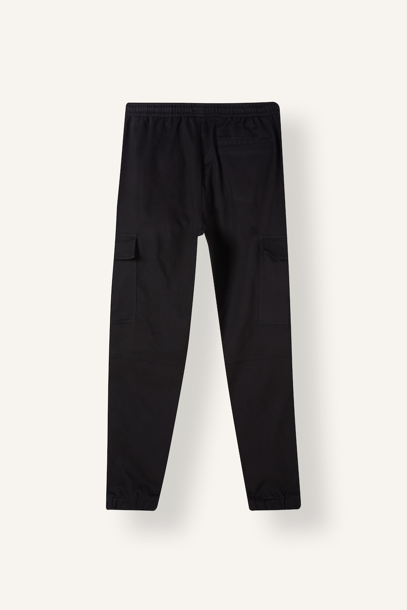 HOMME Marin Pantalon à taille normale et jambes droites Coupe décontractée