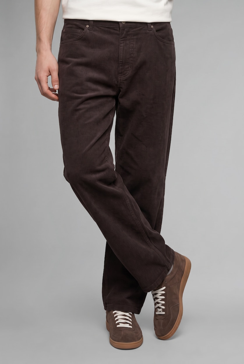 MAN Brown Balloon Fit Trousers