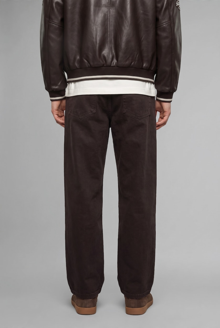 MAN Brown Balloon Fit Trousers