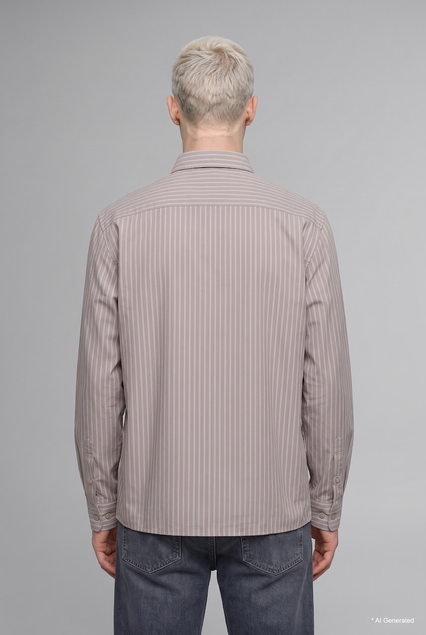 MAN Stone Printed Boxy Fit Long Sleeve Shirt