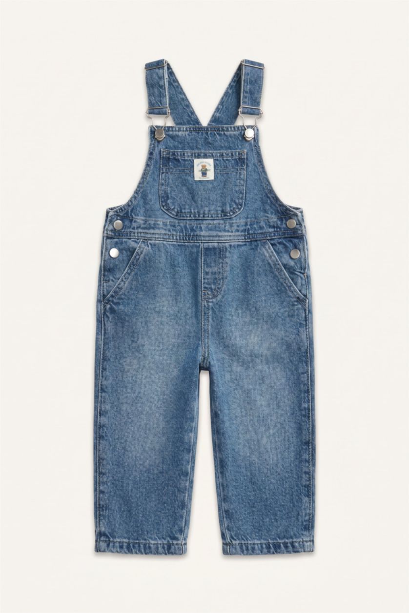 Erkek Bebek Açık Mavi Jean Tulum Erkek Bebek