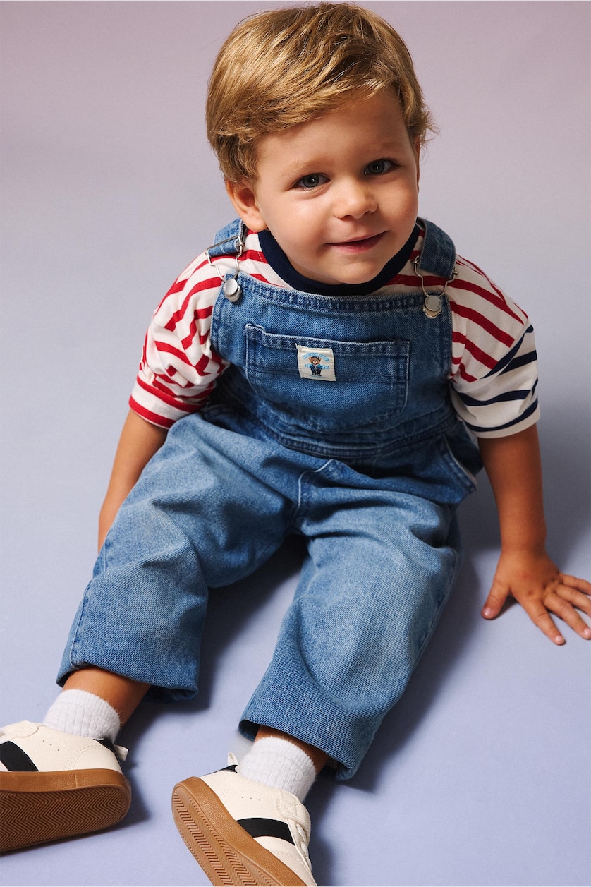 Baby Boy Light Blue Denim Jumpsuit