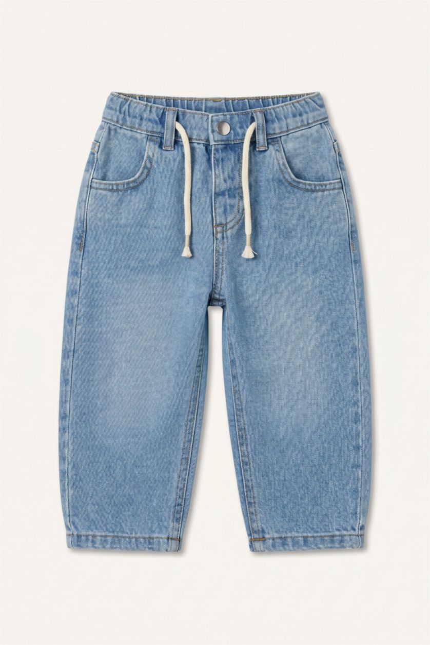 Baby Boys Light Blue Balloon Fit Jeans