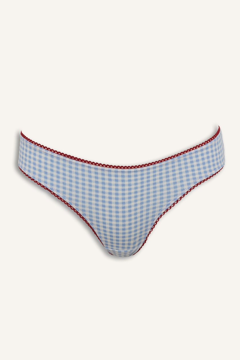 نساء أزرق فاتح Lot de 3 Culottes en coton
